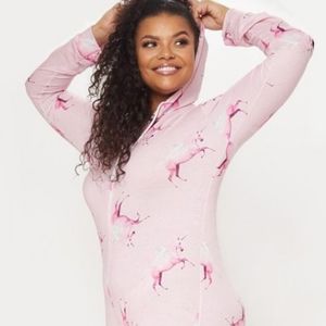 Plus Pink Unicorn Onesie